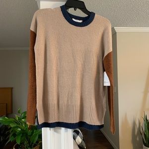 Tri color sweater